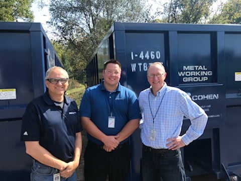 Cohen buyer Justin Noble with clients from the Metal Working Group